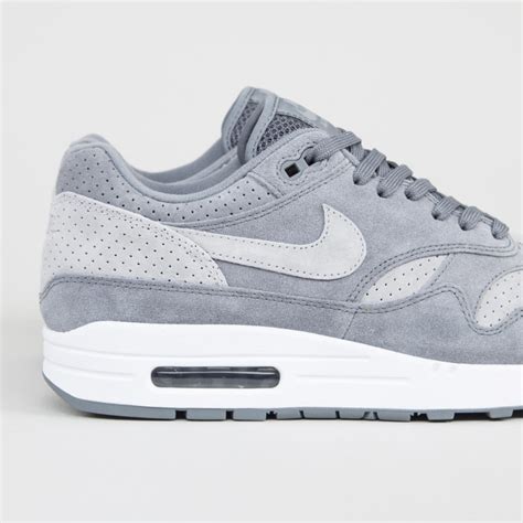 nike air max 1 premium heren grijs